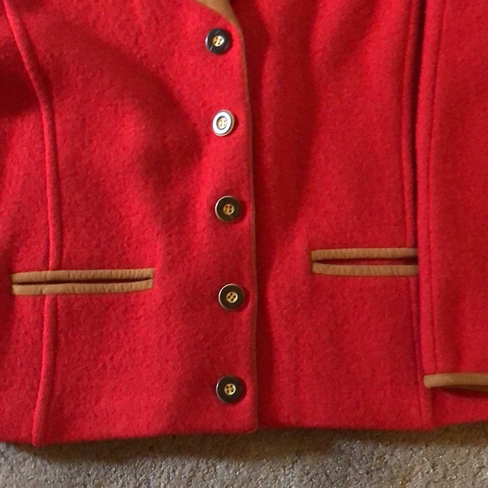 Red Wool jacket - Picture 3 of 5